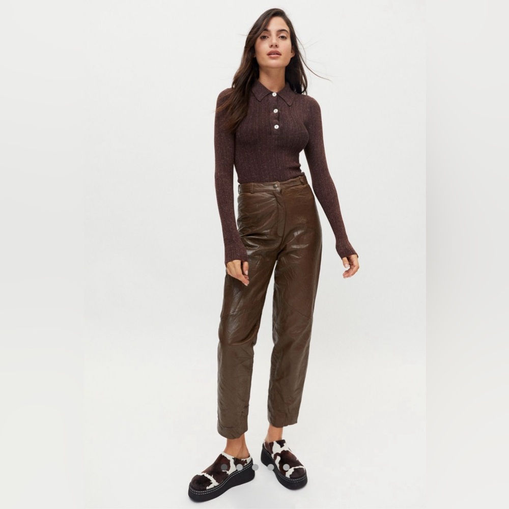 ❌SOLD❌ Vegan Leather Pants 🐆